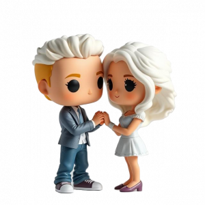 Funko Pop Pareja pelo Blanco
